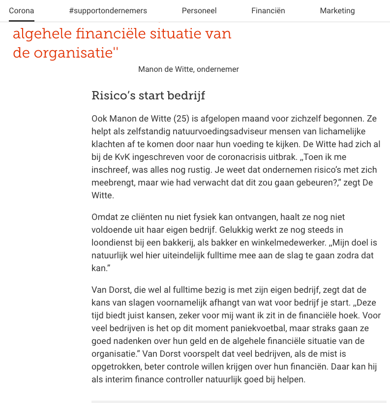 Artikel De Ondernemer - P3